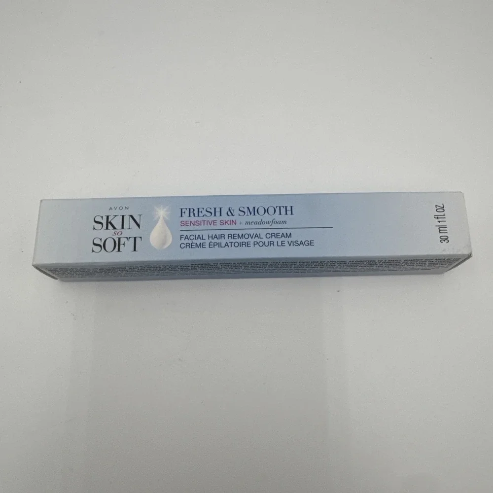 Avon Skin So Soft Fresh Smooth Sensitive Skin Facial Hair Removal Cream, 1 fl oz